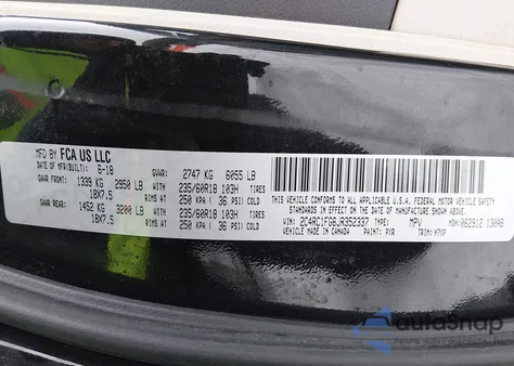 2018 Chrysler Pacifica Touring Plus from USA, damaged, VIN 2C4RC1FG6JR352337